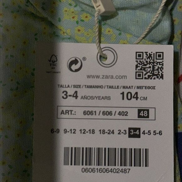 ZARA Kids | Green | “Le Soleil Brille” PRINTED T-SHIRT - Picture 4 of 5